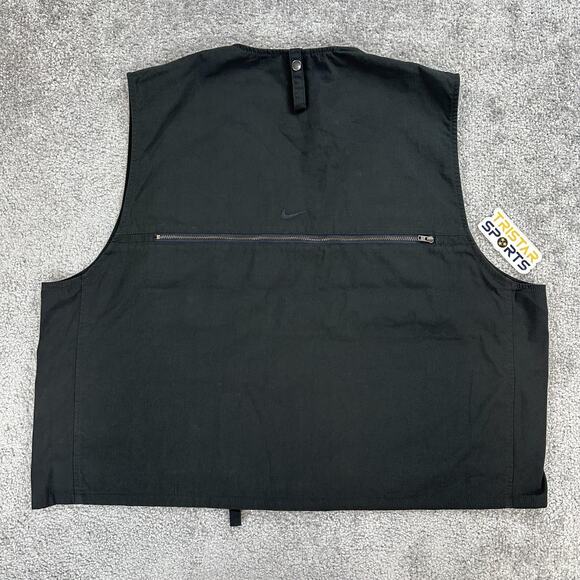 Nike Life Utility Vest Mens Large Black FN3214-010 Multi Pocket Outdoor Fishing - Picture 2 of 12